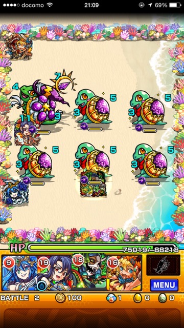 モンスト西瓜頭ステージ2