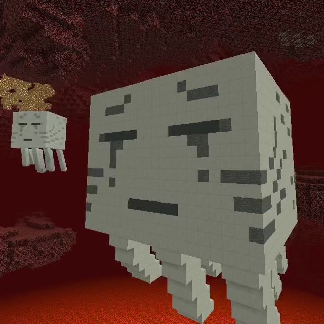 【マイクラPE】ネザーに行って「ガスト」を作ってみた