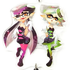 スプラトゥーンのイカす『アクリルキーホルダー』と『カラーリフレクター』でし