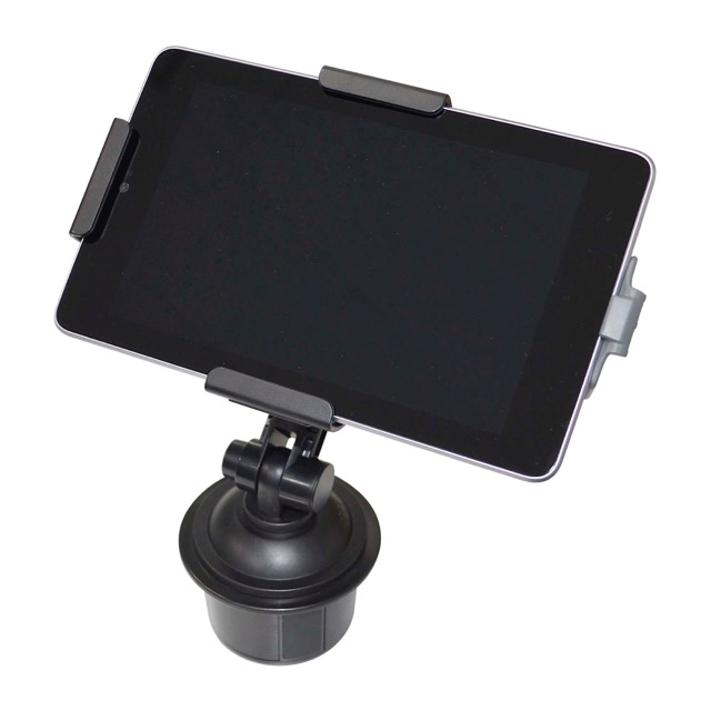 タブレットもスマホも使える車載スタンド