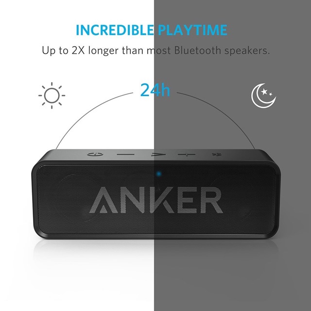 24時間も連続再生できるAnkerのポータブルスピーカー