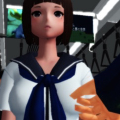 JKの体を触ってしまうのは仕方ない・・・このままだと遅刻しちゃうんだもん!