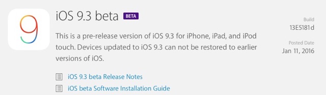 iOS 9.3