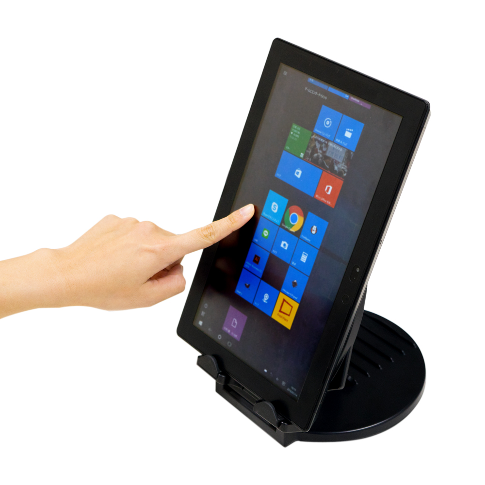中華テーブルみたいに360°回るタブレットスタンドが妙に便利
