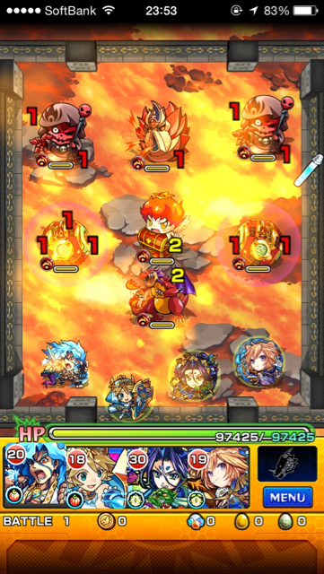 モンスト覇者の塔36階ステージ1