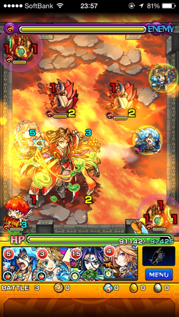 モンスト覇者の塔36階ステージ3