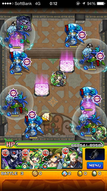 モンスト攻略覇者の塔38階ステージ3