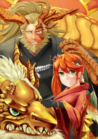 パズドラ レイランとファガンのお正月 のゴルドラ獅子舞がかっこいい お正月に関するイラストを紹介 Appbank パズドラ レイランとファガンのお正月 のゴルドラ獅子舞がかっこいい お正月に関するイラストを紹介 Appbank