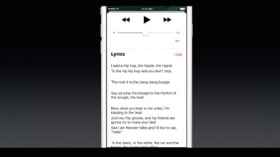 Apple Music、歌詞が表示されるように!