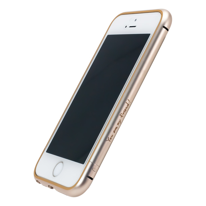 AppBankのメタルバンパー ゴールド/ゴールド iPhone SE/5s/5