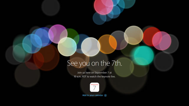 Apple発表会のトップ画像