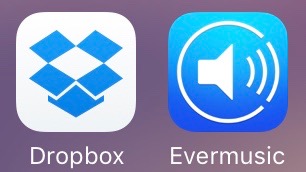 Dropboxの音楽を聞けるミュージックアプリ
