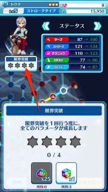 白猫テニス 強化の仕方