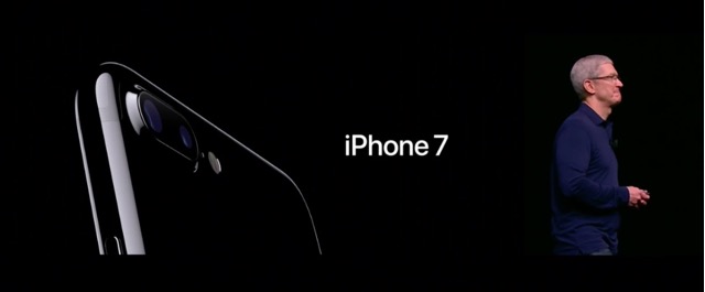 Apple発表会で発表されたiPhone 7ジェットブラック