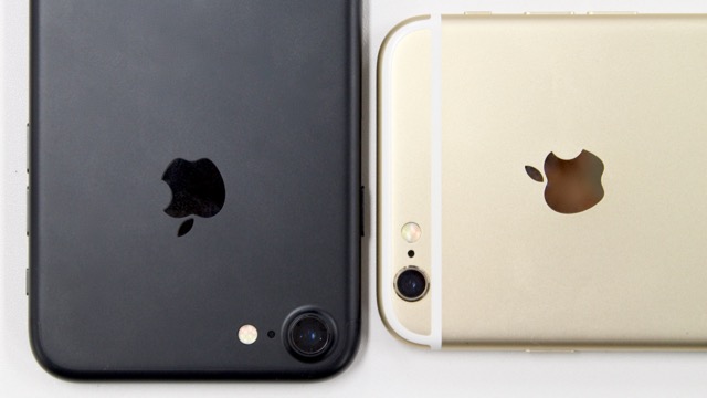 「iPhone 7」と「iPhone 6s」の本体比較