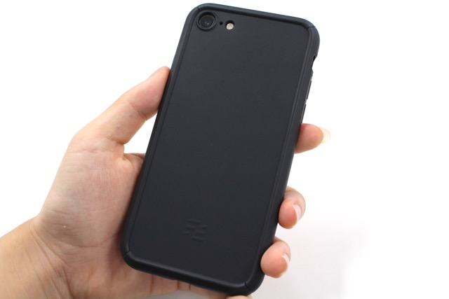 iPhone7を全面保護するZENDO NanoSkin FreeFall ハードケース ブラック iPhone 7