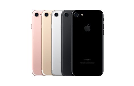 Apple公式サイトのiPhone7のカラーバリエーション画像