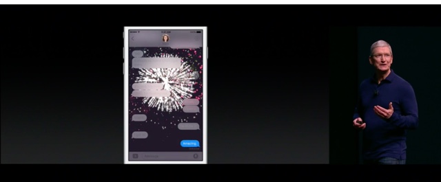 Apple発表会 iOS10ではメッセージでステッカーを送ることができる
