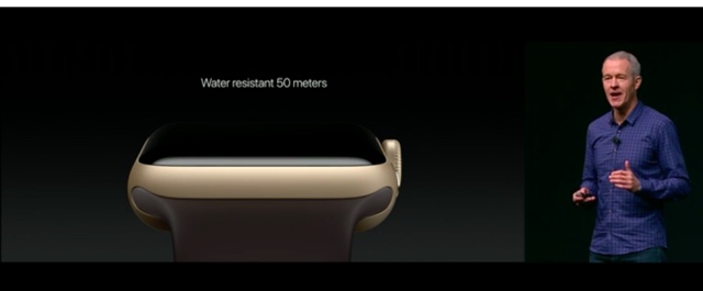 Apple発表会 Apple Watch Series 2の防水機能は水深50mまで耐えられる