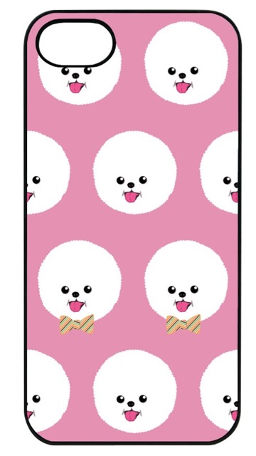 かわいい犬のケースといえばコレ！ビションフリーゼ ピンク iPhone 7ケース
