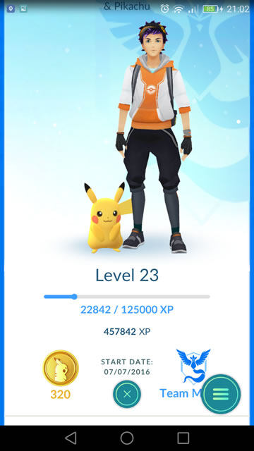 ポケモンGO相棒ポケモンピカチュウ