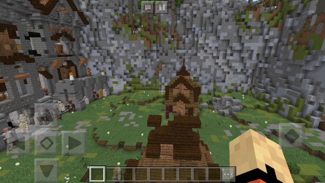 マイクラpe 公式配布ワールド 村人とゾンビの壮絶なバトルが見られる Castle Siege Appbank