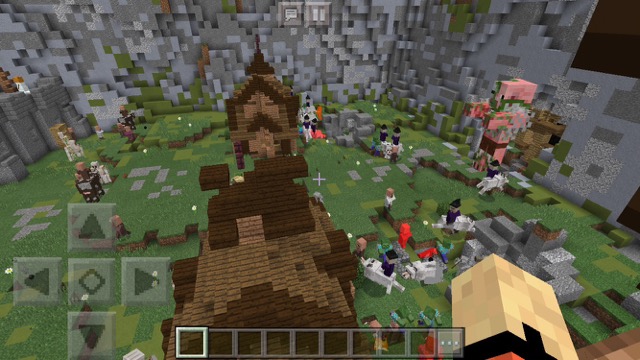 マイクラpe 公式配布ワールド 村人とゾンビの壮絶なバトルが見られる Castle Siege Appbank