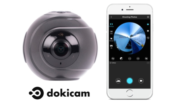 360°動画やVRも撮れる高解像度カメラ『Dokicam』