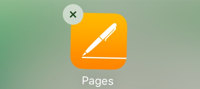 Pagesアプリを削除