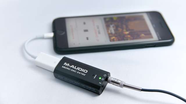 【iPhone 7（アイフォン） iPhone 7 Plus】有線イヤホン派は必見のおすすめ高音質化アイテム M-Audio Micro DAC 24/192
