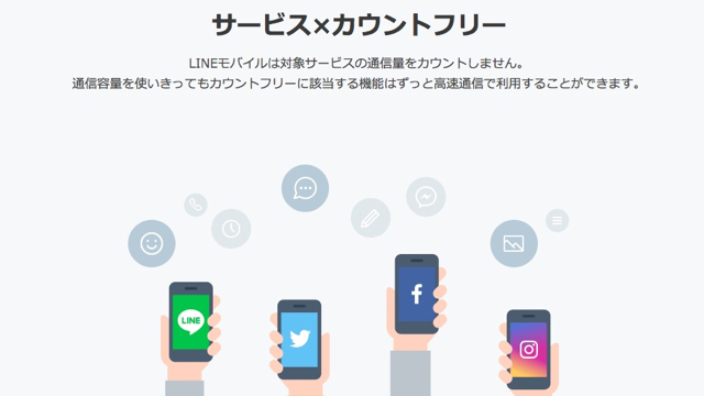 【格安SIM】LINEモバイルでLINEやTwitterFacebookInstagramが使い放題!? データ通信量を消費しない「カウントフリー」とは