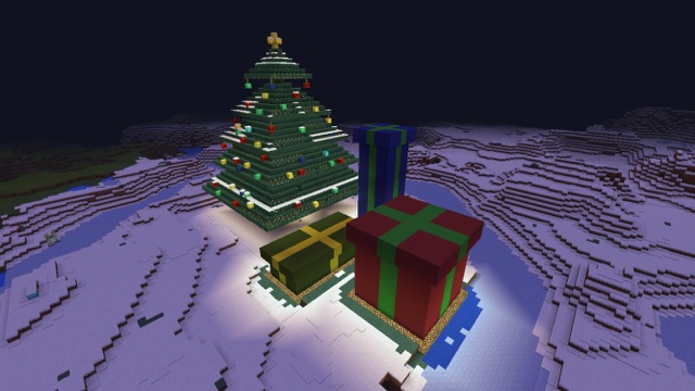 マイクラpe マインクラフト Minecraft クリスマス クリスマスツリー プレゼントボックス プレゼント