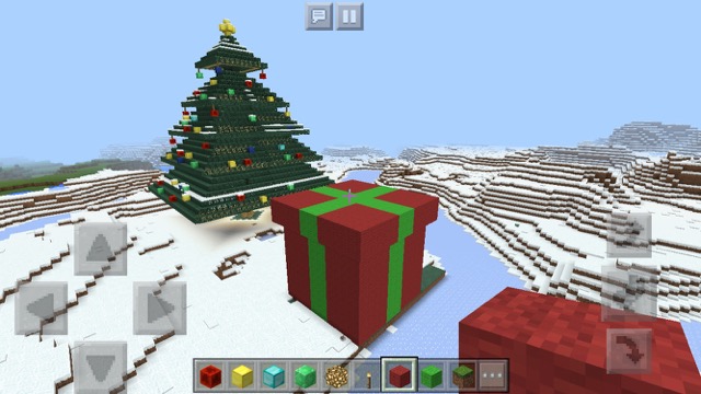 マイクラpe マインクラフト Minecraft クリスマス クリスマスツリー プレゼントボックス プレゼント