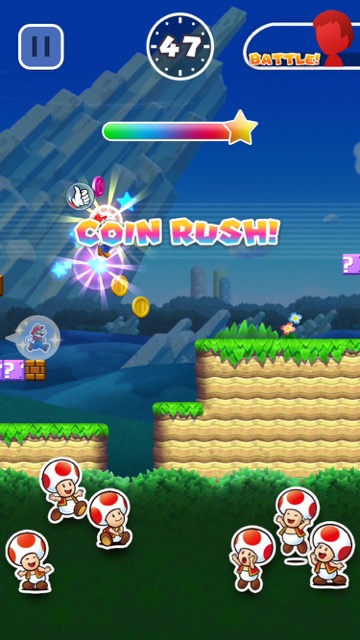 マリオラン　まりおらん マリオアプリ スーパーマリオラン SUPER MARIO RUN 無料アプリ マリオラン配信開始 マリオラン無料 マリオラン課金  【マリオラン攻略】キノピオラリーで勝つコツとプレイ方法