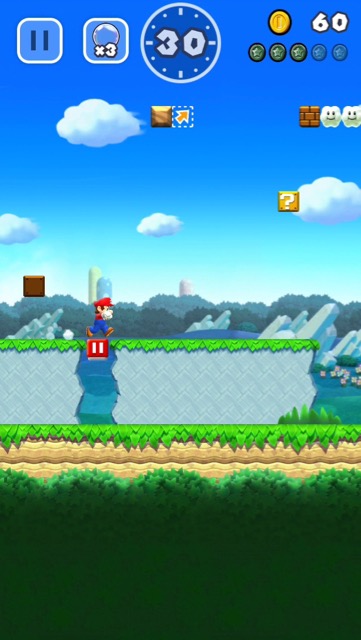【スーパーマリオラン(SUPER MARIO RUN)攻略】1-1 とんで のぼって のりこえて ピンクコイン パープルコイン ブラックコイン 場所 取り方 見つからない- 1