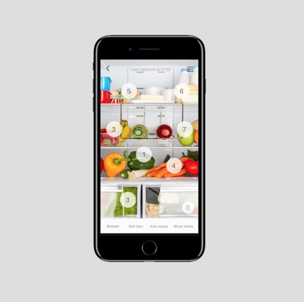 FridgeCam(フリッジカム)冷蔵庫の中身がスマホで確認できるように