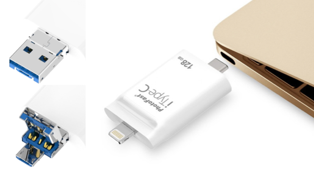 iPhoneのデータを簡単バックアップできるストレージ! USB Type-Cにも対応