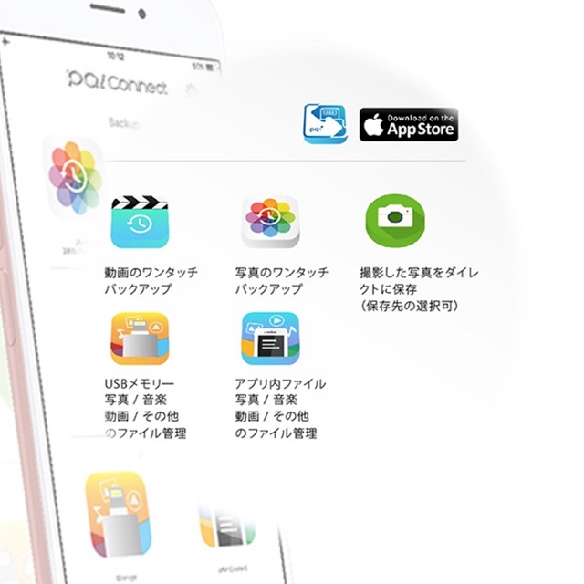 iPhoneの容量を瞬時に拡張できるストレージ