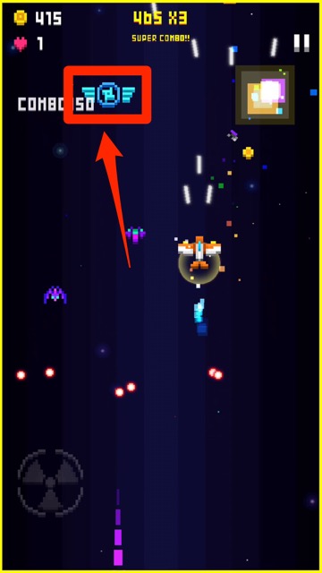 新作・無料スマホゲームアプリ「Pixel Craft - Space Shooter（ピクセルクラフト・ぴくせるくらふと）」はドット絵（ピクセル）で描かれた縦スクロールのシューティングゲーム