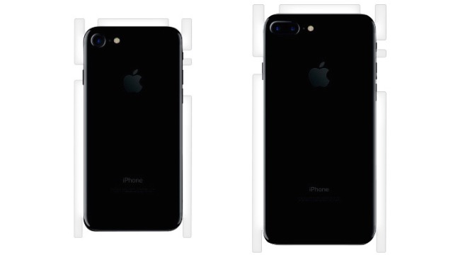 背面保護フィルム iPhone7 7Plus 透明 ジェットブラック レッド 赤iPhone- 2