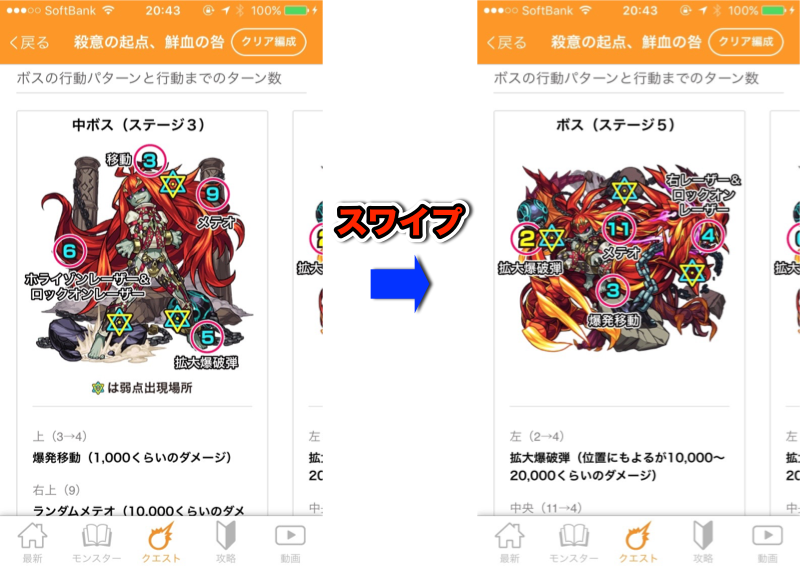 ボスの弱点や攻撃パターンの詳細