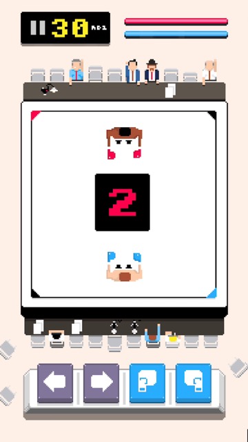 新作・無料スマホゲームアプリ「The Contender: Fight of the Century」ドット絵で描かれたシンプルなボクシングゲーム、二人対戦可能 3