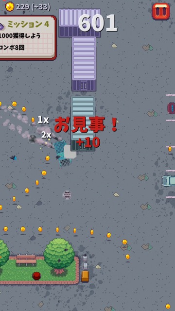 ドット絵・ピクセルのカジュアルレースゲーム、新作・無料スマホゲームアプリ「Pixel Drifters（ピクセル ドリフターズ）」のレビュー 12