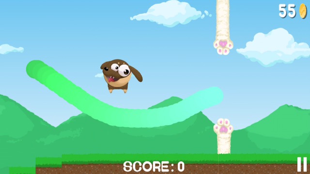 壁を描いて犬を進めるエンドレスランゲーム! 暇つぶしに最適!