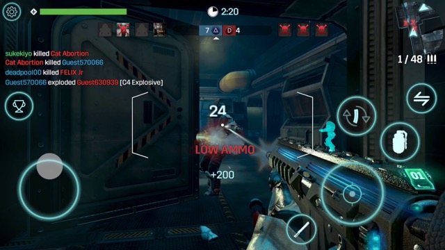 新作・無料スマホゲームアプリ「Deadheads（デッドヘッズ）」、マルチもシングルもある美麗グラフィックのSF（Sci-Fi）FPSのレビュー 12