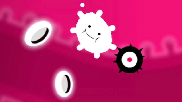 生き物の体内をどこまで進めるか競うアクションゲーム Microtrip Appbank