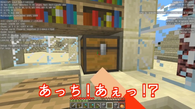 マイクラ マインクラフト むらクラ ハシゴの降り方 登り方- 2