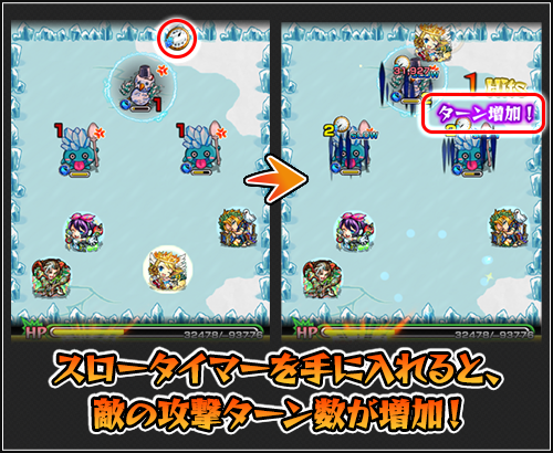 スロータイマーによるターン数増加