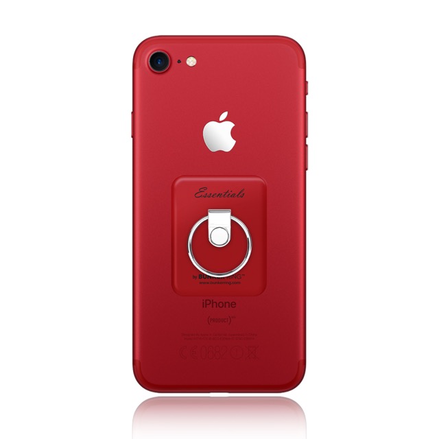 赤いiPhone 7にぴったりな(PRODUCT)REDカラーのバンカーリング