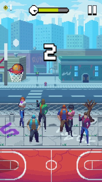新作・無料スマホゲームアプリ「Bouncy Hoops（バウンシーフープス）」バスケットボールをゴールに連続で入れていくカジュアルゲームのレビュー 6